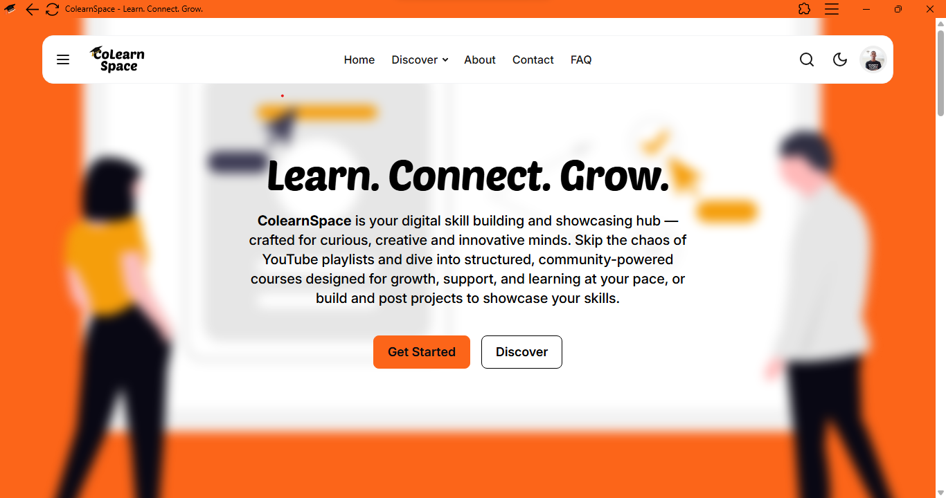 Screenshot of Colearnspace